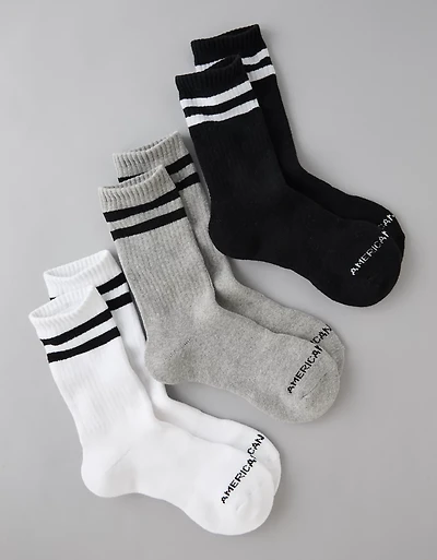 Mi-chaussettes en tissu éponge AE
