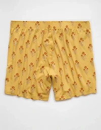 Caleçon boxeur ultradoux en tricot à coupe ajustée fleurs AEO