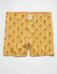 Caleçon boxeur ultradoux en tricot à coupe ajustée fleurs AEO