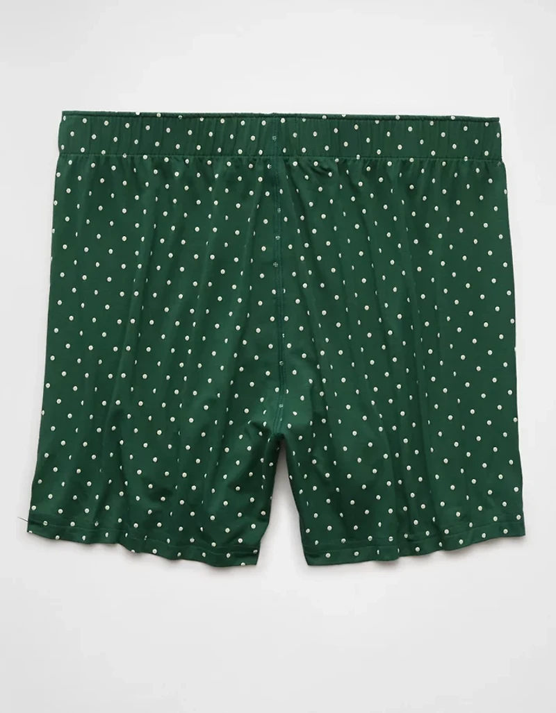AEO Men's Polka Dots Slim Knit Ultra Soft Boxer Short