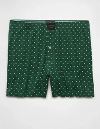 AEO Men's Polka Dots Slim Knit Ultra Soft Boxer Short