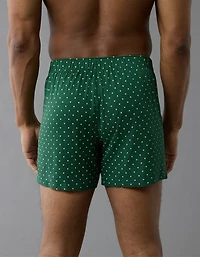 AEO Men's Polka Dots Slim Knit Ultra Soft Boxer Short