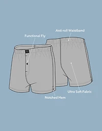 Caleçon boxeur en tricot ultradoux à coupe ajustée pour hommes AEO