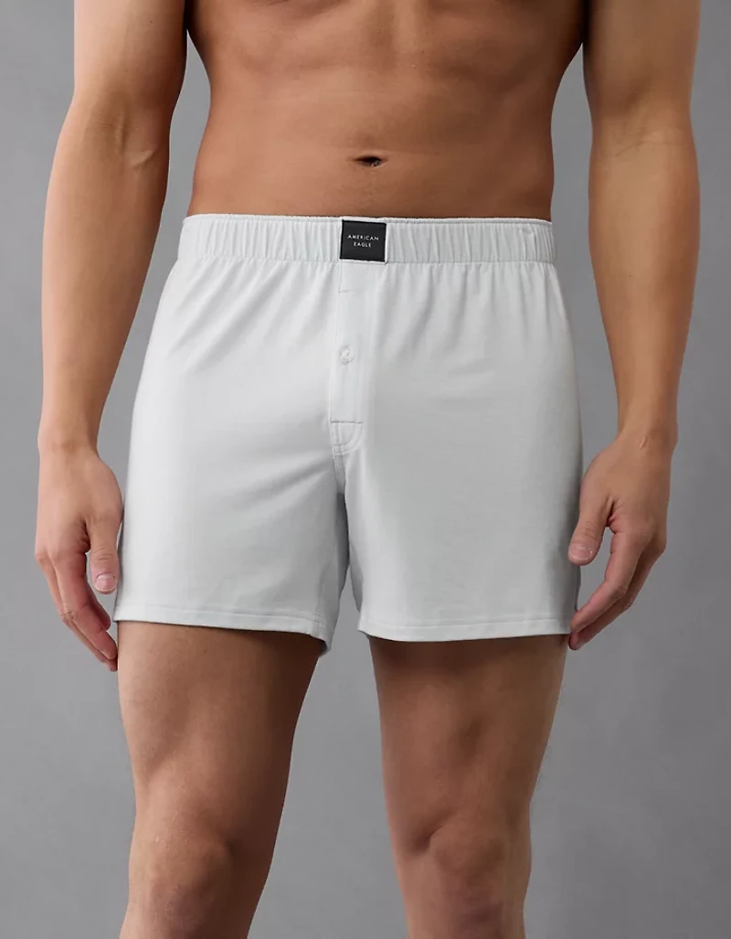 Caleçon boxeur en tricot ultradoux à coupe ajustée pour hommes AEO