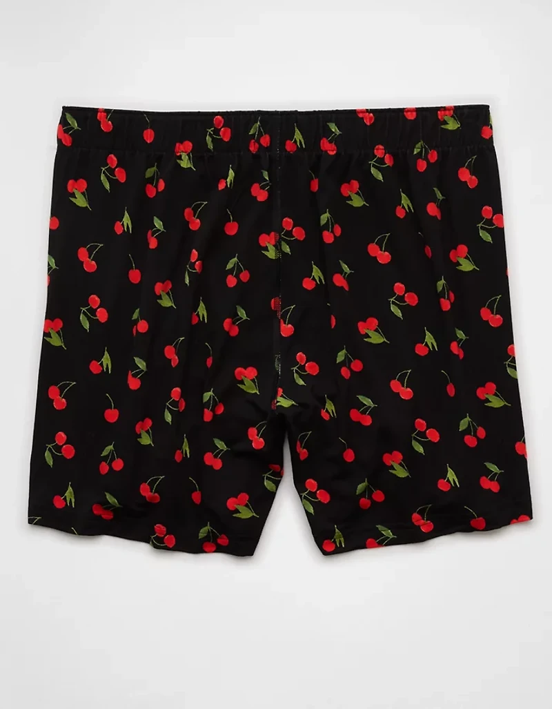 AEO Men's Cherries Slim Knit Ultra Soft Boxer Short