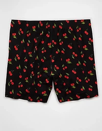 AEO Men's Cherries Slim Knit Ultra Soft Boxer Short