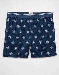 AEO Men's Patchwork Design Ultra Soft Pocket Boxer Short