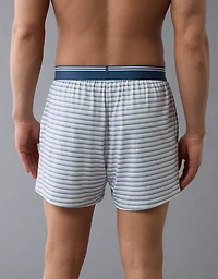 AEO Men's Striped Ultra Soft Pocket Boxer Short