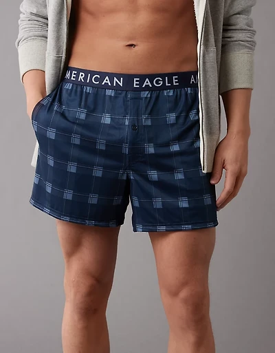 Caleçon boxeur ultradoux à carreaux pour hommes AEO