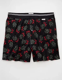 AEO Men's Ultra Soft Mistletoe Pocket Boxer Short