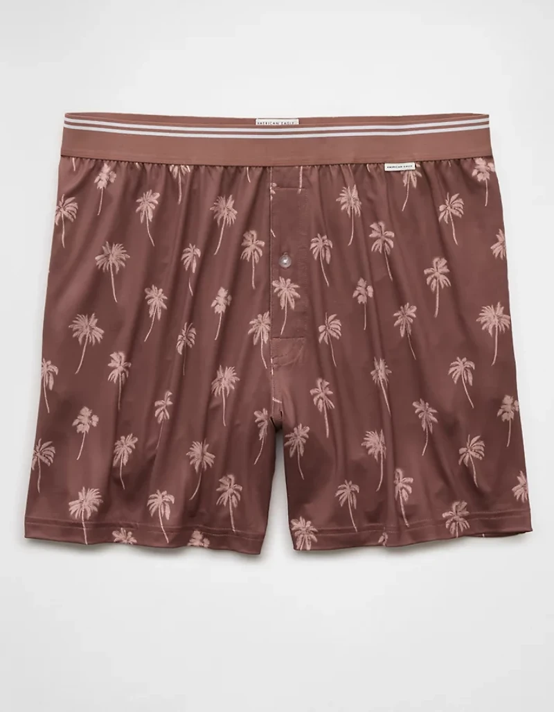 AEO Men's Palm Trees Ultra Soft Pocket Boxer Short