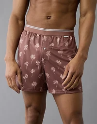 AEO Men's Palm Trees Ultra Soft Pocket Boxer Short