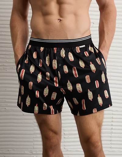 AE Men's Hot Dogs Ultra Soft Pocket Boxer Short