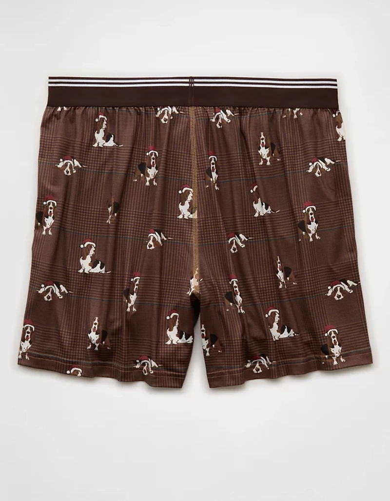 Caleçon boxeur à poche ultradoux des fêtes pour hommes AEO