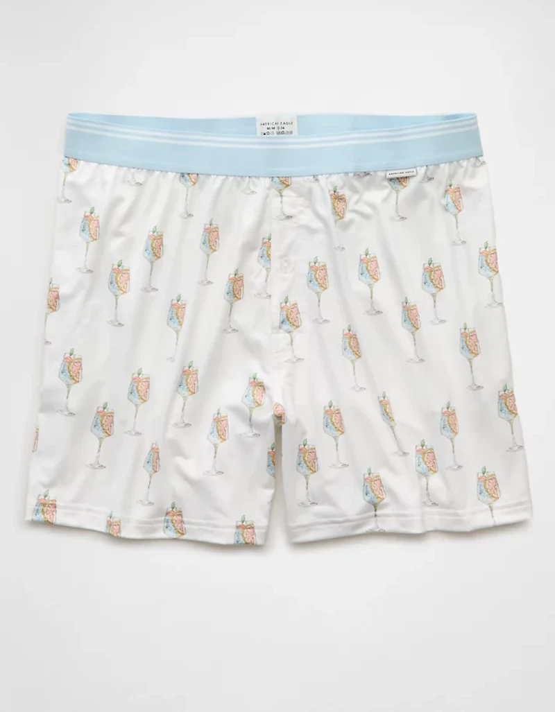 Caleçon boxeur à poche ultradoux spritz pour hommes AEO