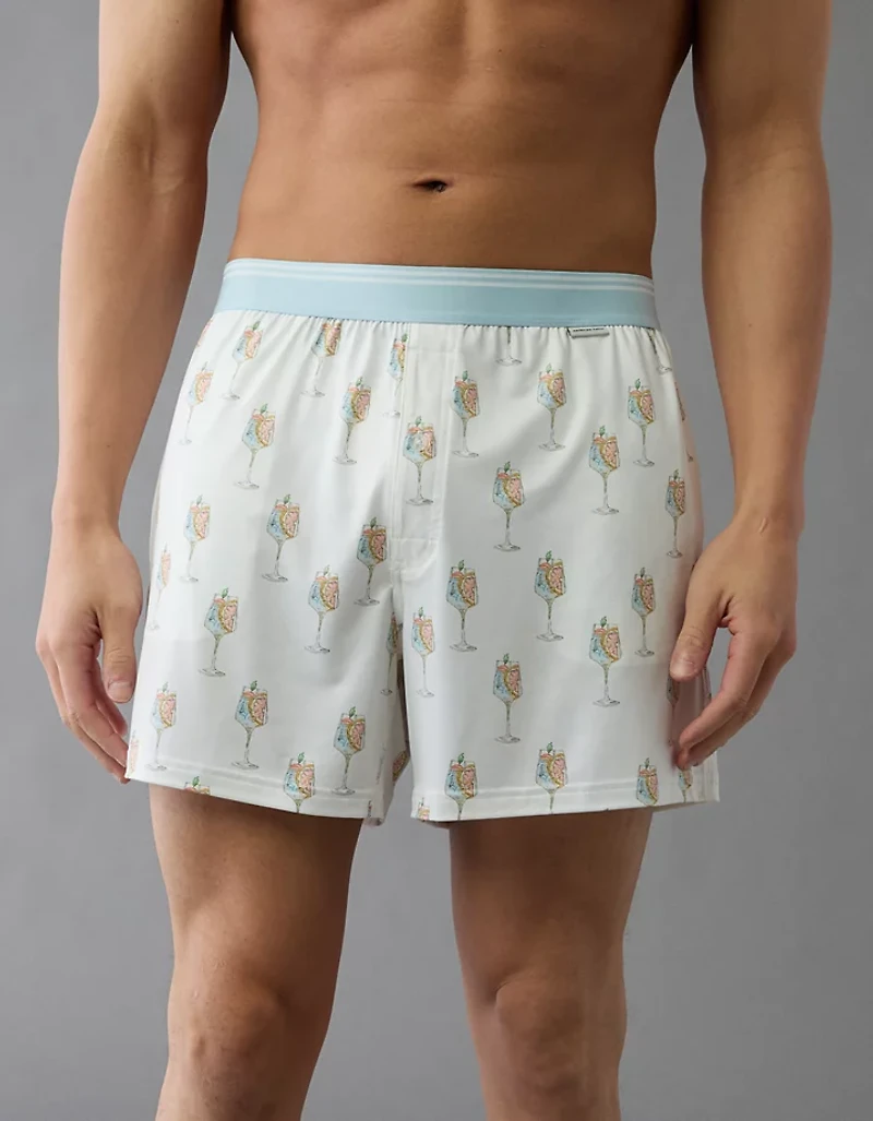 Caleçon boxeur à poche ultradoux spritz pour hommes AEO