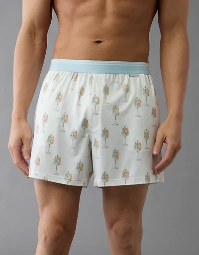 Caleçon boxeur à poche ultradoux spritz pour hommes AEO