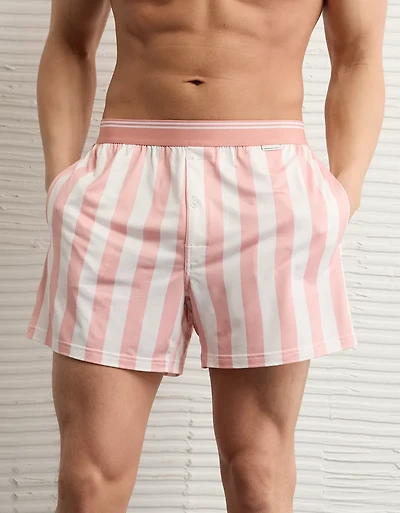AEO Men's Striped Ultra Soft Pocket Boxer Short