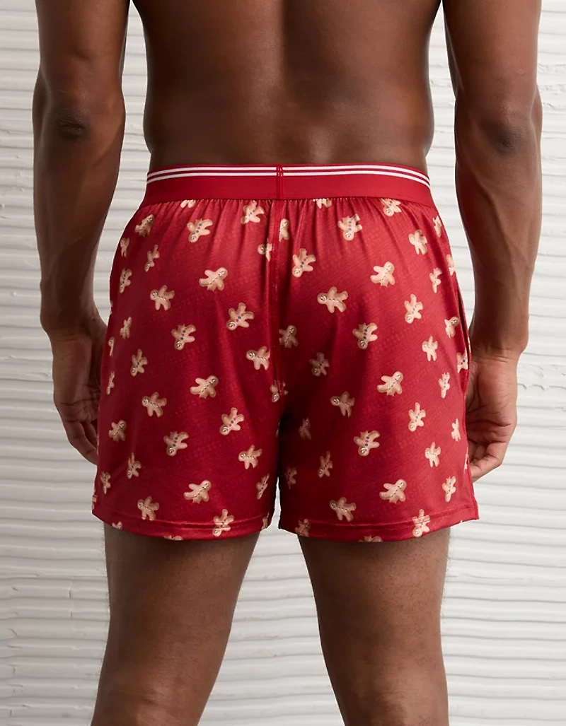 AEO Men's Ultra Soft Gingerbread Pocket Boxer Short
