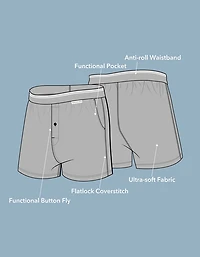 Caleçon boxeur à poche ultradoux père Noël pour hommes AEO