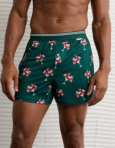 Caleçon boxeur à poche ultradoux père Noël pour hommes AEO