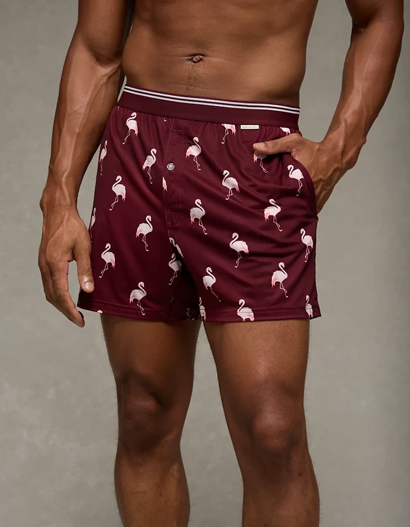 AEO Men's Flamingos Ultra Soft Pocket Boxer Short