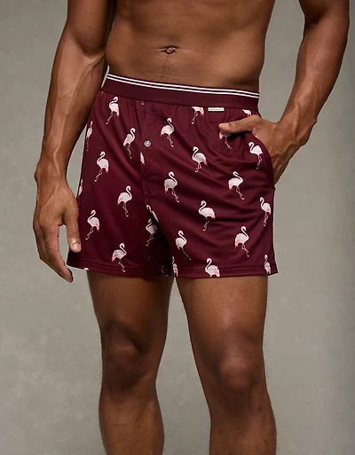 AEO Men's Flamingos Ultra Soft Pocket Boxer Short