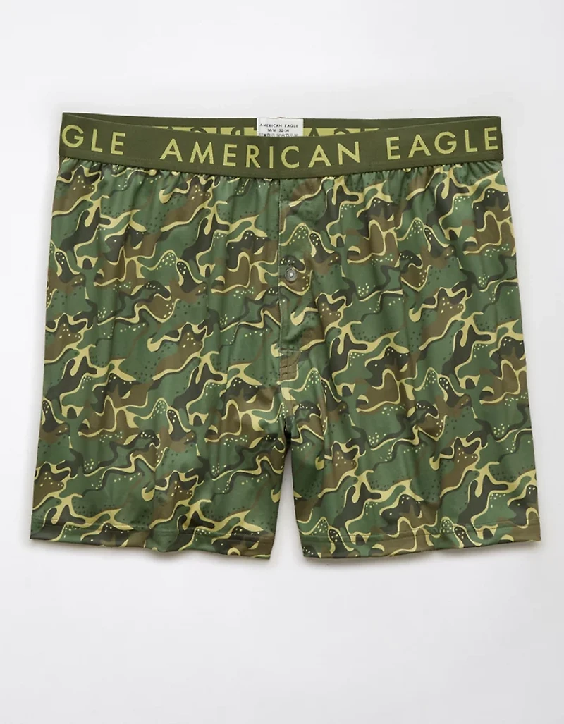 Caleçon boxeur à poche ultradoux camouflage AEO