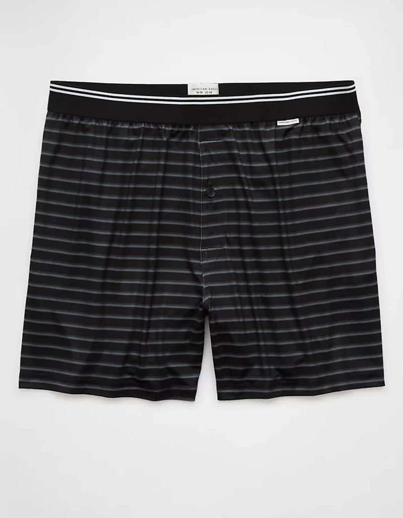AEO Men's Striped Ultra Soft Pocket Boxer Short