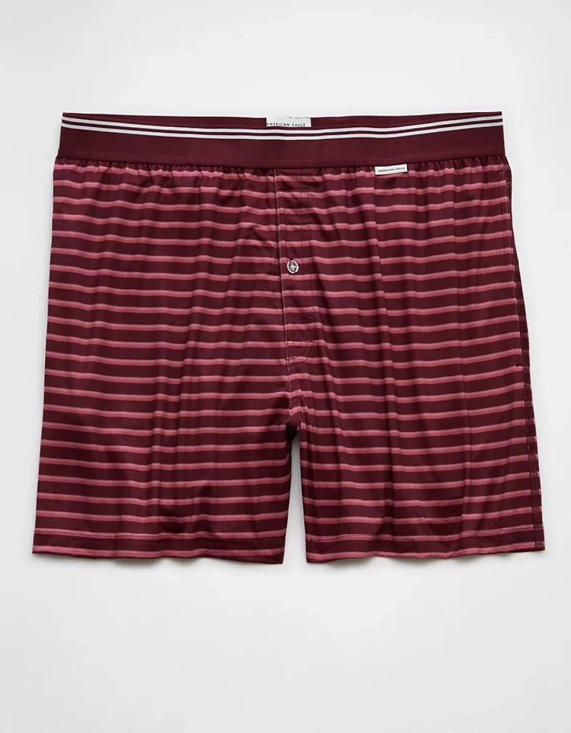 AEO Men's Striped Ultra Soft Pocket Boxer Short