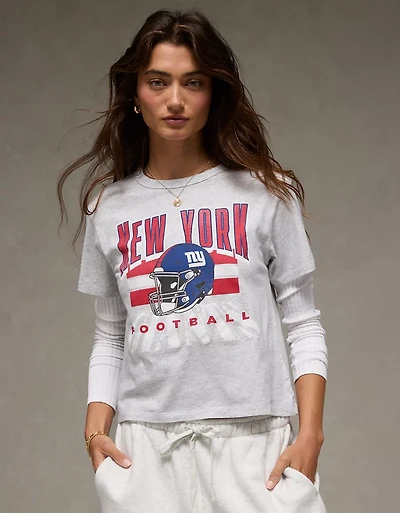 T-shirt à image NFL Giants de New York ancien petit ami AE