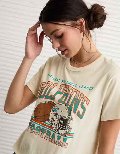 T-shirt à image NFL Dolphins de Miami ancien petit ami AE