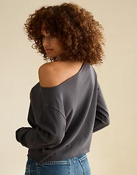 AE Off-the-Shoulder Graphic T-Shirt