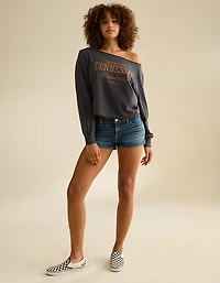 AE Off-the-Shoulder Graphic T-Shirt