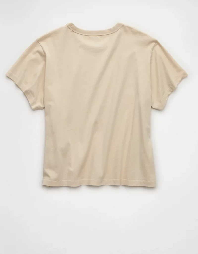 AE | Smiley® Cropped Graphic T-Shirt