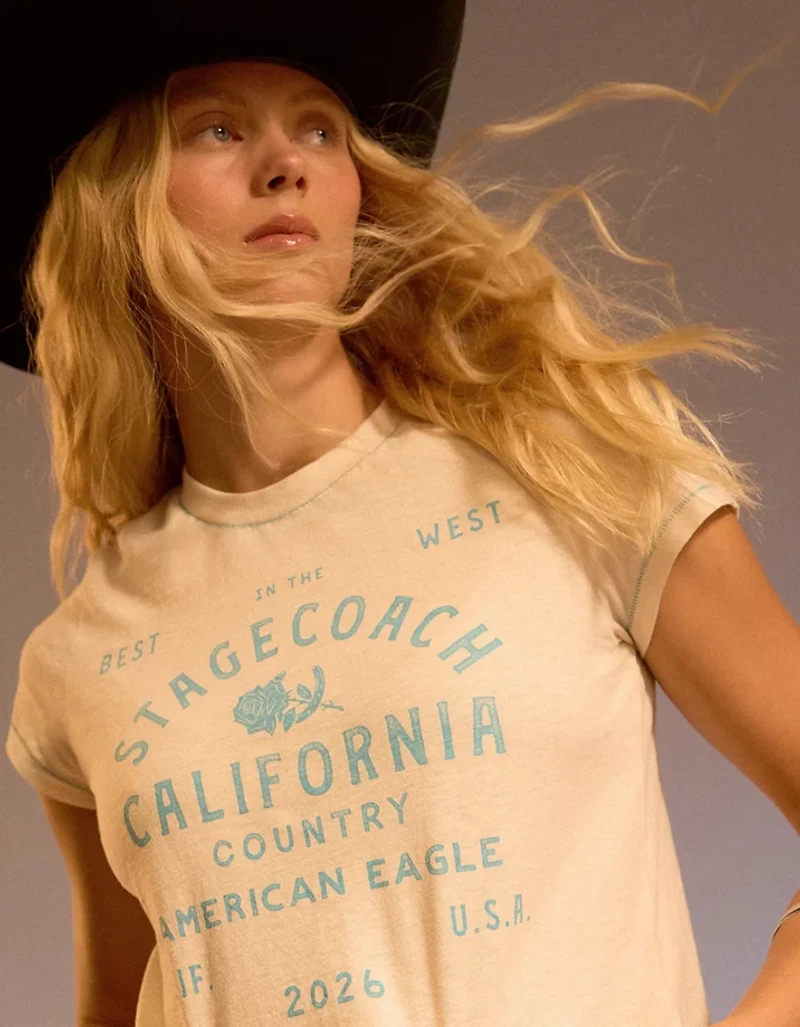 AE x Stagecoach Graphic Shrunken T-Shirt