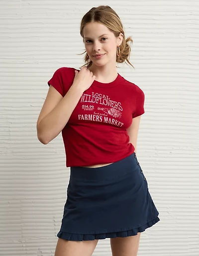T-shirt Hé bébé à image de nourriture AE