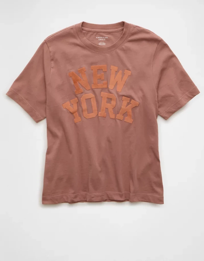 T-shirt à image en velours AE