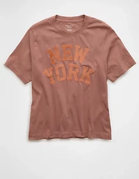 T-shirt à image en velours AE