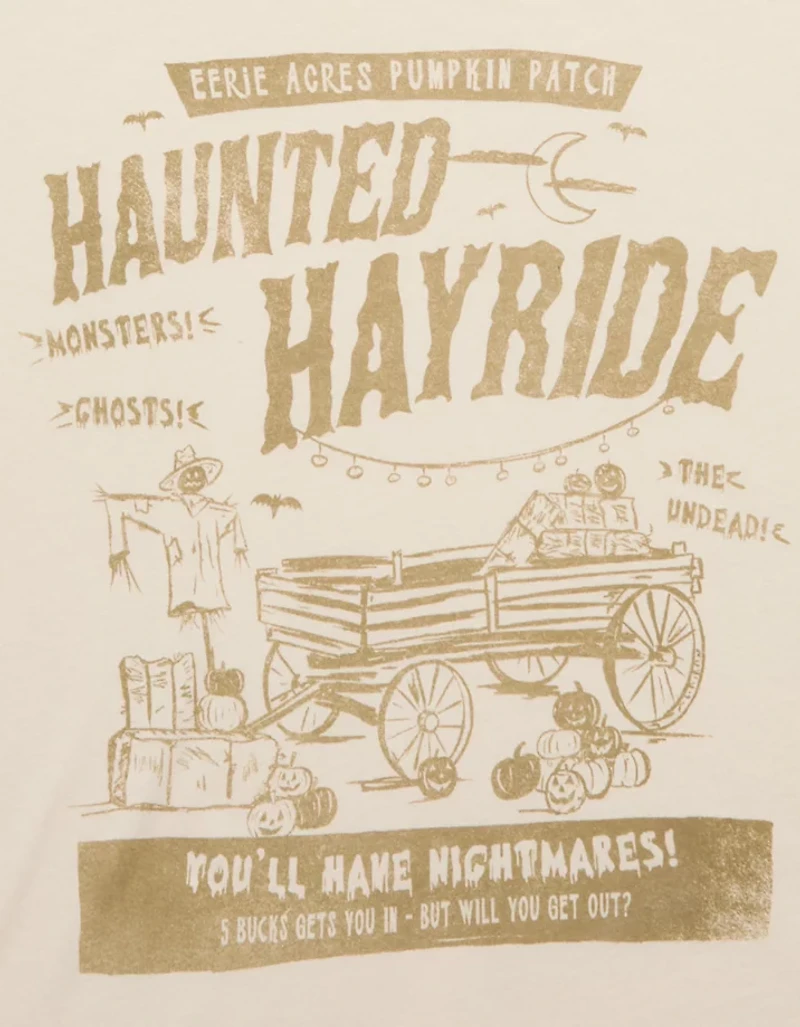 AE Oversized Halloween Graphic T-Shirt