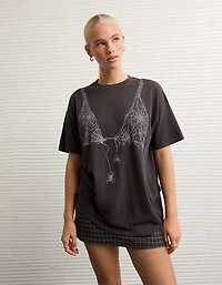 AE Oversized Halloween Graphic T-Shirt