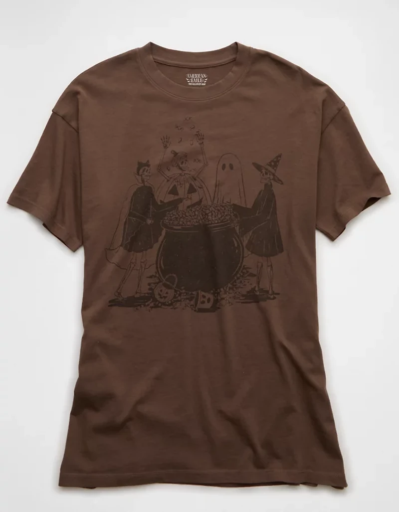 AE Oversized Halloween Graphic T-Shirt