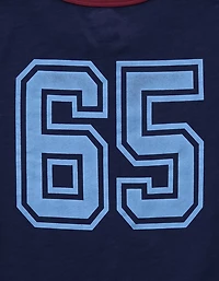T-shirt ajusté à image bordures contrastées AE