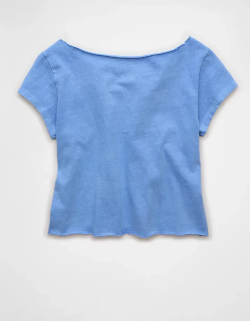 AE Off-the-Shoulder Graphic T-Shirt