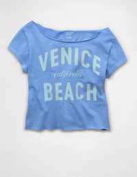 AE Off-the-Shoulder Graphic T-Shirt