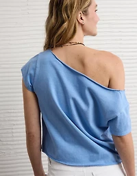 AE Off-the-Shoulder Graphic T-Shirt