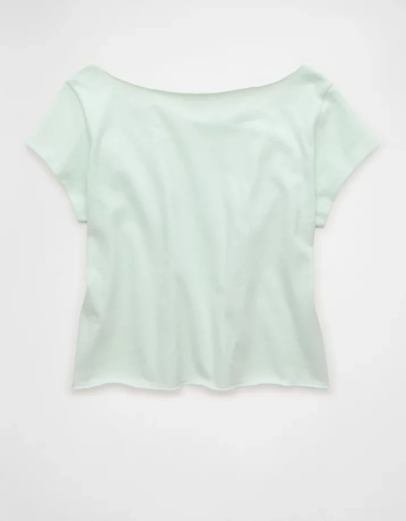 AE Off-the-Shoulder Graphic T-Shirt