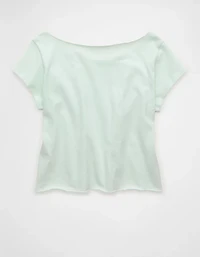AE Off-the-Shoulder Graphic T-Shirt