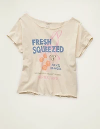 AE Off-the-Shoulder Graphic T-Shirt