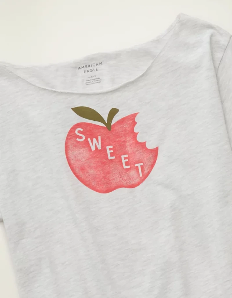 AE Off-the-Shoulder Graphic T-Shirt